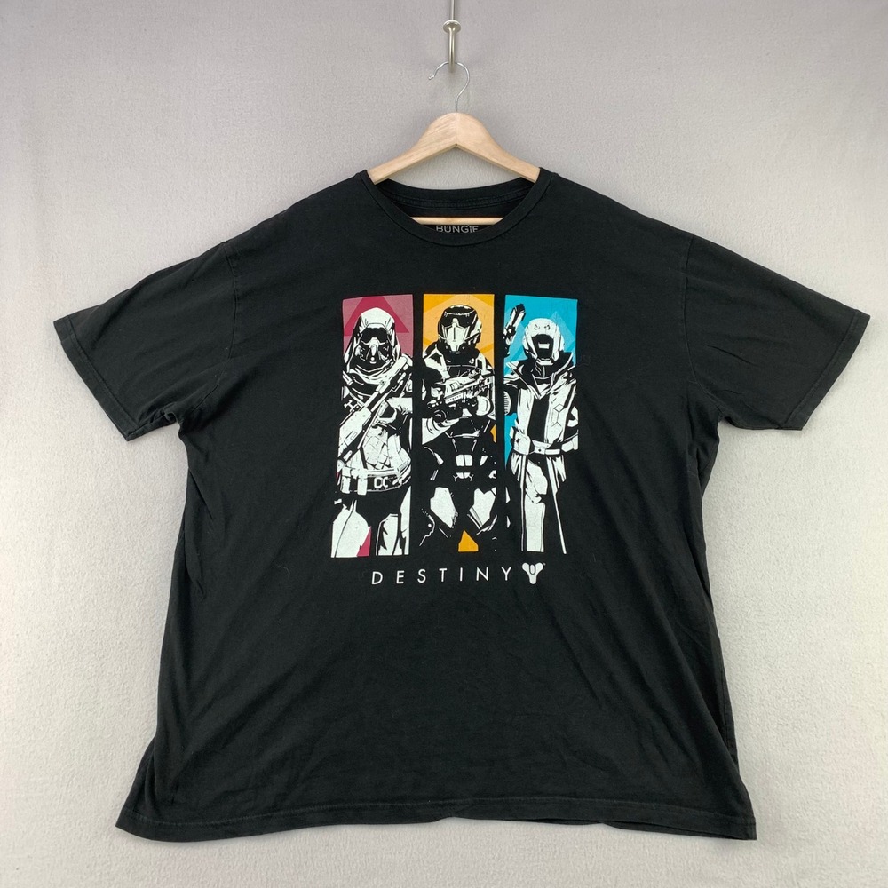 DESTINY Bungie T-Shirt Mens 2XL Black Loot Gaming Guardians Graphic Tee